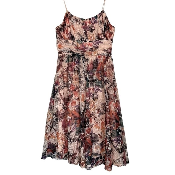 ANTHROPOLOGIE MAEVE MACKENZIE FLORAL FIT AND FLARE LACE DRESS SIZE 2 - Picture 5 of 16